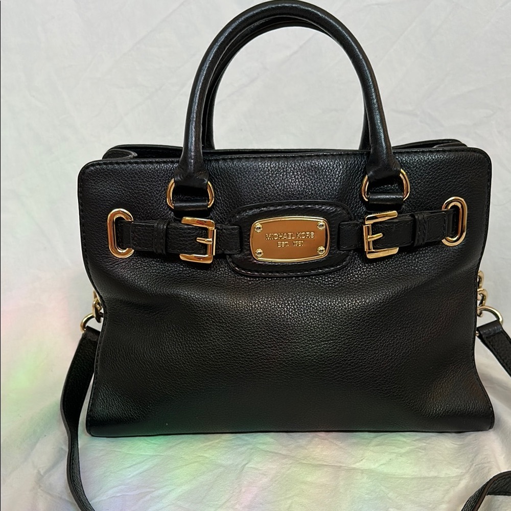 Michael Kors Black Leather Handbag